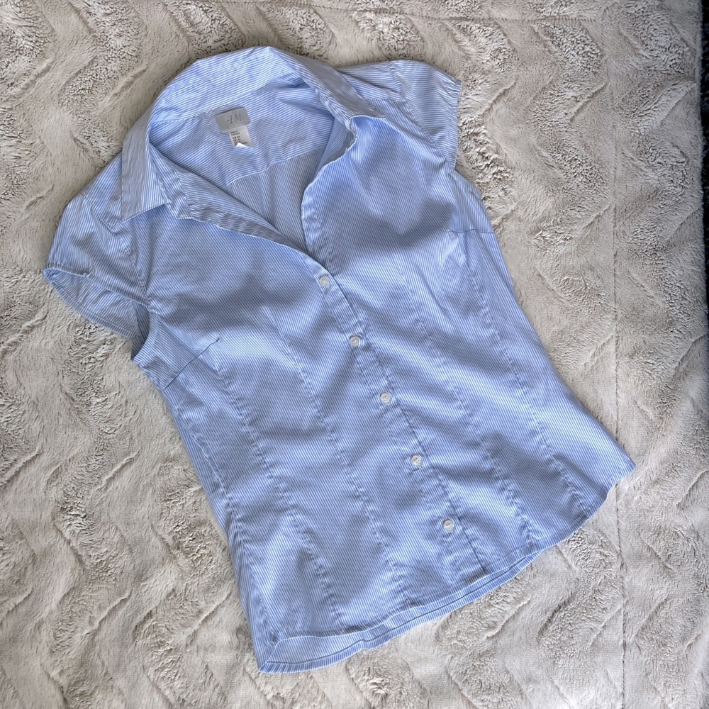 Cute Short Sleeve Button Down